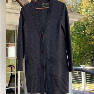 Eddie Bauer merino wool cardigan M